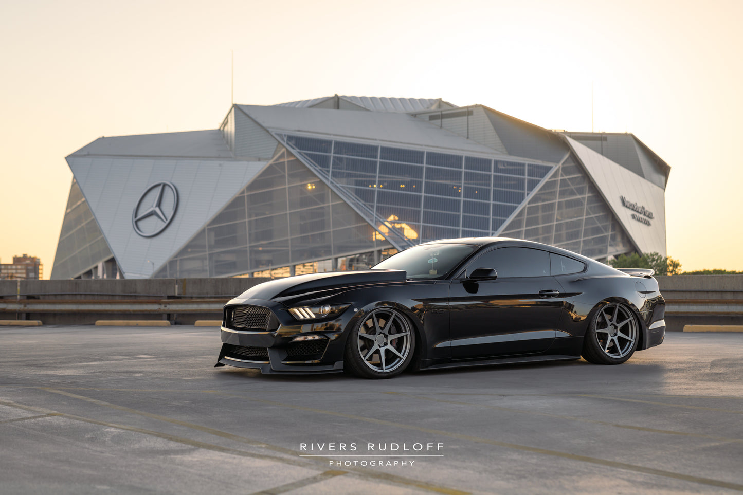 Black S550 Mustang On Bags ATL Stadium Poster (2x3)